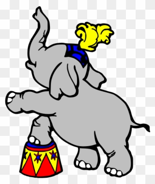 Circus Elephant Clipart Clipart Kid - Circus Clipart - Png Download