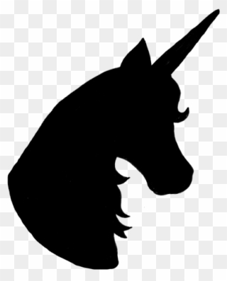 Unicorn Silhouette Unicorn Silhouette Head At Getdrawings - Unicorn Head Silhouette Png Clipart
