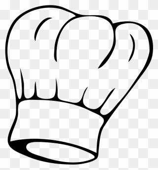 Picture Of Chef Hat - Chef Hat Clipart Black And White - Png Download