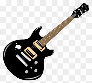 This Work, Identified By Publicdomainfiles - Rock Guitar Clip Art - Png Download