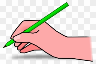 Clipart Pencil Hand - Pencil In Hand Clipart - Png Download