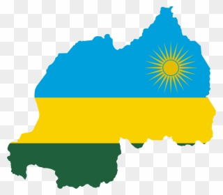 Rwanda Flag Map Clipart