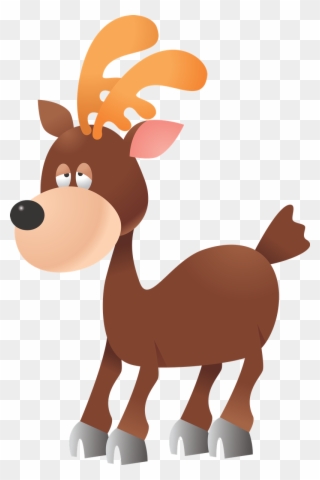 Deer Free To Use Clipart - Flash Card Ingles De Animales - Png Download