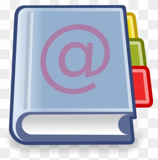 Office Address Book Clip Art - Address Book - Png Download