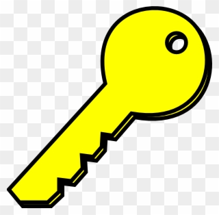 Clip Art Yellow Key - Png Download