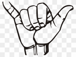 Hand Clipart Hang Loose - Stoke Hand Sign - Png Download