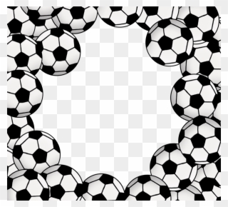 Word Sort Clipart Football Clip Art - Soccer Ball Frame Transparent Png