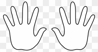 Left Hand Clipart - Colouring Pages Of Hand - Png Download