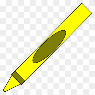 Clip Art Yellow Crayon - Png Download