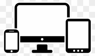 Computer Smartphone And Tablet - Desktop Tablet Phone Icon Clipart