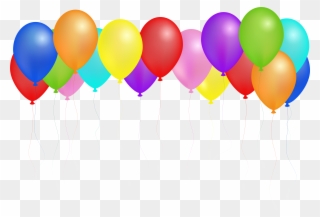 Clipart Royalty Free Library Balloons Svg Seven - Happy Birthday Balloons Png Transparent Png