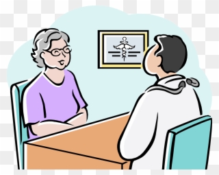 Picture Of A Doctor S Office Free Download Clip Art - Doctor And Patient Draw - Png Download