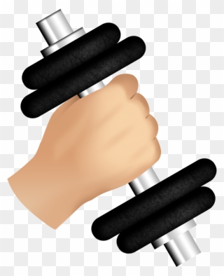 Clip Transparent Barbell Clipart Weight - Hand Dumbbell - Png Download