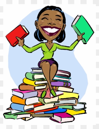 Excellent You Got All The Answers Correct - Black Women Reading Books Clipart