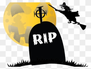 Graves Clipart Rip - Scary Witch Clipart - Png Download