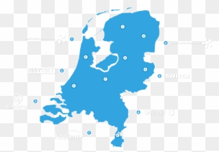 These Service Providers Have All Earned Their Stars - Map Netherlands Vector Clipart