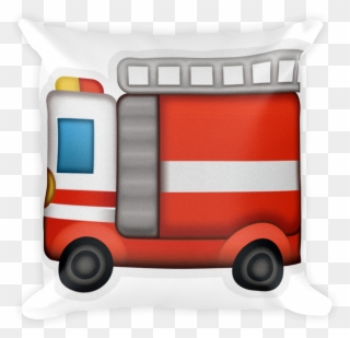 Emoji Pillow - Fire Engine - Fire Truck Emoji Png Clipart