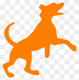 Orange Dog Dancing Clip Art At Clker - Orange Dog Clip Art - Png Download