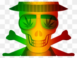 Weed Clipart Rasta - Illustration - Png Download