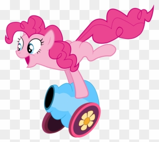 Clipart Black And White Library Pinkie Pie Igniting - Pinkie Pie Party Cannon - Png Download