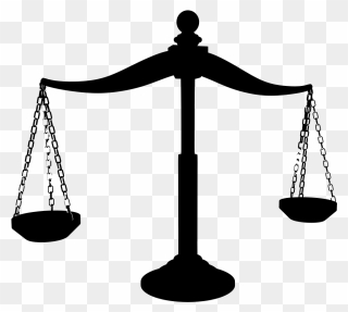 Computer Icons Legal System Measuring Scales Download - Scales Of Justice Silhouette Clipart