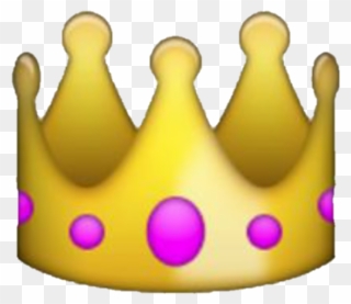 Crown Emoji Yellow Fancy Royal Overlay Icon - Transparent Background Iphone Emoji Clipart