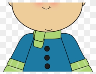 Scarf Clipart Winter - Kid In Winter Clothes Clipart - Png Download