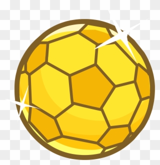 Golden Clipart Soccer Ball - Golden Soccer Ball Png Transparent Png