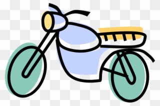 Vector Illustration Of Dirt Bike Motorcycle Or Motorbike Clipart