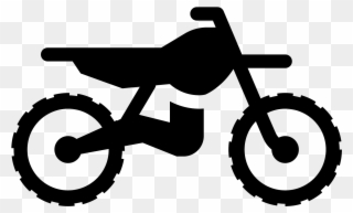 Dirt Bike Filled Icon - Dirt Bike Icon Clipart