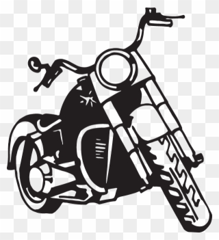 Front View Motorcycle Drawing Clipart