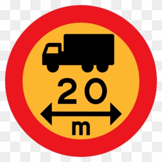 Clipart Width And Length - Truck Sign - Png Download