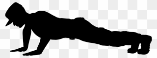 While The Bench Press Is King When It Comes To Developing - Silhouette Push Ups Transparent Clipart