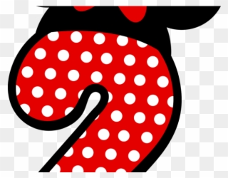 Minnie Mouse Clipart Number One - Minnie Vermelha Png Sophia Transparent Png