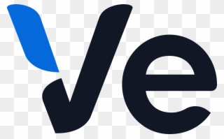 Lettermark Blue Fin - Ve Interactive Logo Png Clipart
