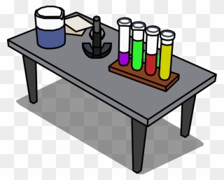 Science Table Png - Lab Desk Transparent Clipart