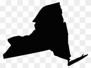 New York Map Icon Clipart