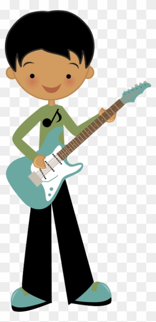 Music ‿✿⁀°••○ - Flashcard Playing The Guitar Clipart