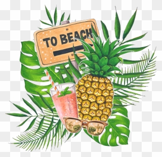 Hand Painted Tropical Fruit Drink Png Transparent - Hawaii Retirement Party Clipart