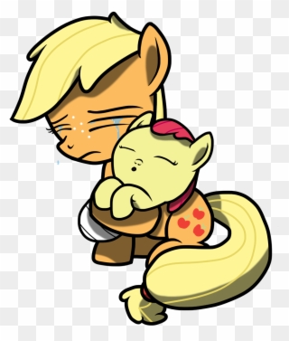 Crying Clipart Newborn - Pony Baby Apple Bloom - Png Download