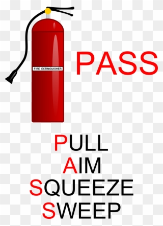 P - A - S - S - - Fire Extinguisher Training Clipart - Png Download