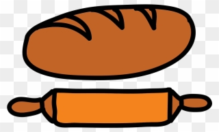 Bread And Rolling Pin Icon - Bread Clipart