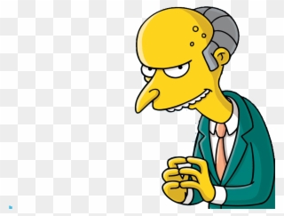 Cartoon Characters - Mr Burns Excellent Png Clipart
