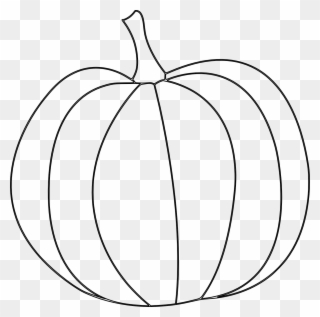 Pumpkin Template Printable Free - Pumpkin Clipart Black And White Transparent Background - Png Download