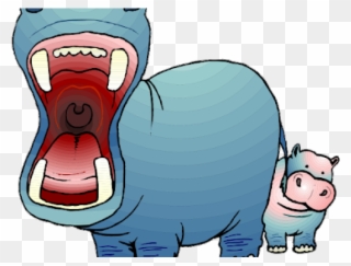 Manatee Clipart Animated - Hippo - Png Download