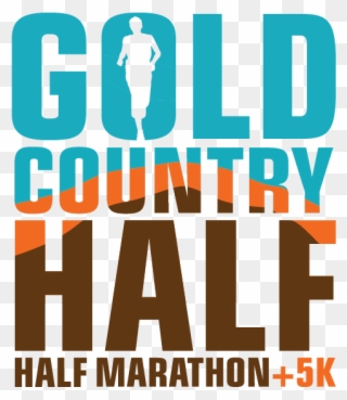Gold Country Half Marathon And 5k - Graphic Design Clipart