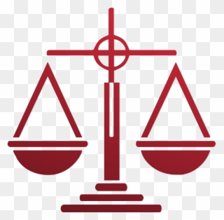 Turn To Holcomb Law Office, P - Scale Of Justice Red Clipart
