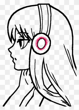 Me As An Anime Girl By Nerdy Me Anime Girl Easy Drawing Clipart Pinclipart