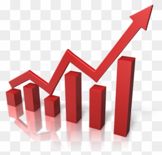 Clip Art Arrow Bar Chart Diagram Graph Growth Progress - Increase Market Share Png Transparent Png