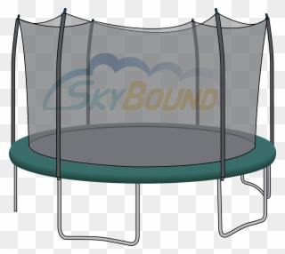 15 Ft Trampoline Net - Trampoline With Net Transparent Background Clipart